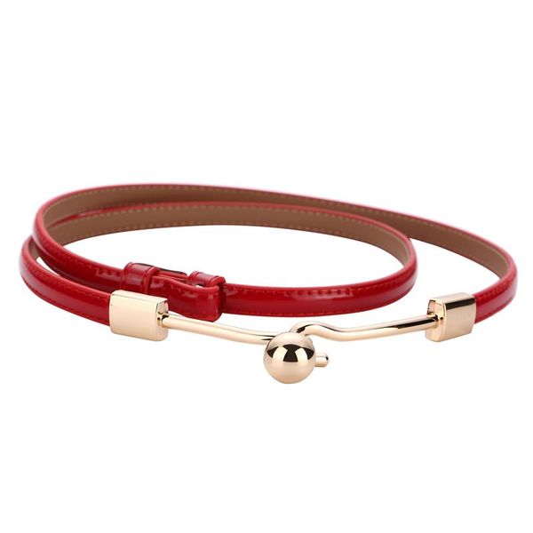 fashion ladies candy color thin belt pu patent leather alloy buckle women adjustable belts female elegant decoration waist strap sqcykl, Black;brown
fashion ladies candy color thin belt pu patent leather alloy buckle women adjustable belts female elegant decoration waist strap sqcykl, Black;brown