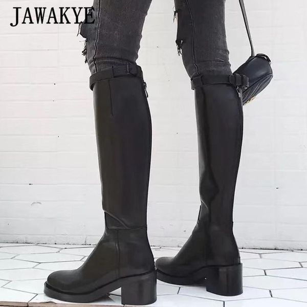 boots black knight women round toe chunky heels knee high fashion buckle belt genuine leather back zip long woman
boots black knight women round toe chunky heels knee high fashion buckle belt genuine leather back zip long woman