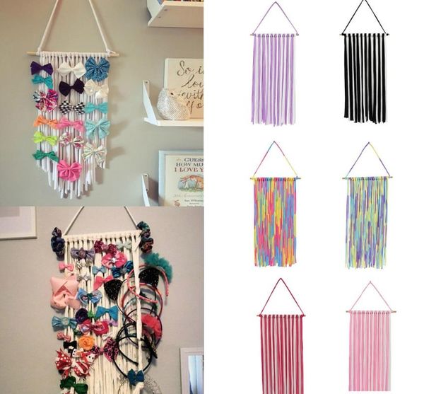striped ribbons trimming hanger hairbow holder hair bow clips storage girls hairpins barretes holder simply headband display, Pink;blue
striped ribbons trimming hanger hairbow holder hair bow clips storage girls hairpins barretes holder simply headband display, Pink;blue