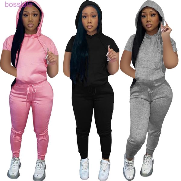 womens sweatpants and hoodie set for 2022 spring and summer fashion sports sweater short sleeve two piece tracksuits, Gray
womens sweatpants and hoodie set for 2022 spring and summer fashion sports sweater short sleeve two piece tracksuits, Gray