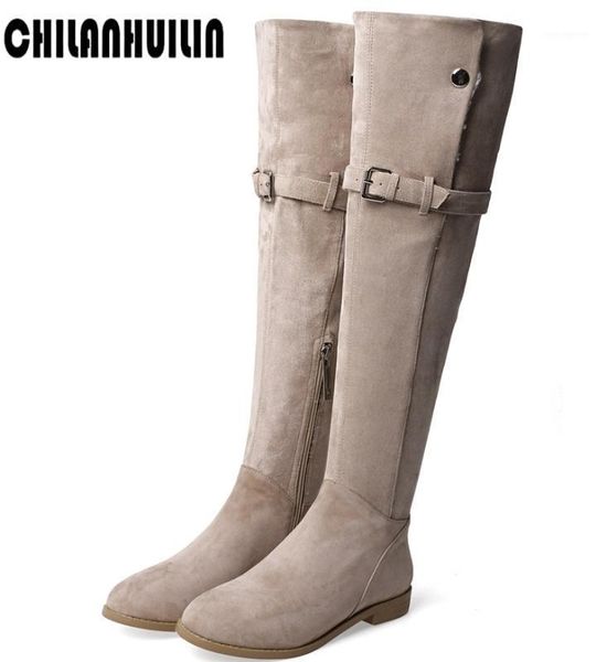 boots women over the knee high winter warm wool fur leather flat casual solid color concise fashion thigh botas feminina1, Black
boots women over the knee high winter warm wool fur leather flat casual solid color concise fashion thigh botas feminina1, Black