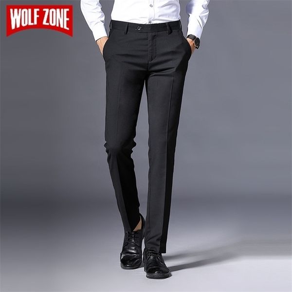 wolf zone brand men pants casual classics fashion male trousers black business formal full length mens pants 201109
wolf zone brand men pants casual classics fashion male trousers black business formal full length mens pants 201109