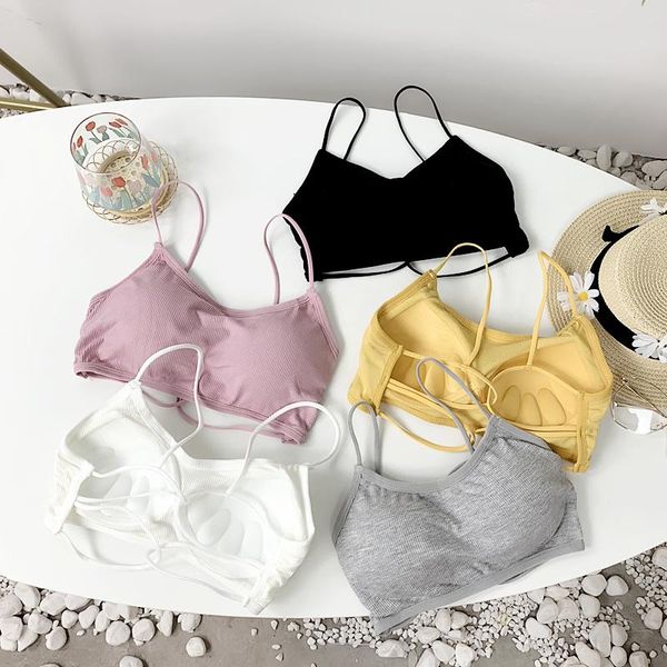 spring autumn 2021 bra sweet tube gathered bralette beautiful vest girl's underwear lingerie chest strap with chest pad, Red;black
spring autumn 2021 bra sweet tube gathered bralette beautiful vest girl's underwear lingerie chest strap with chest pad, Red;black