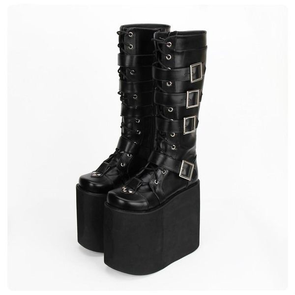 princess sweet punk shoes lolita cos animation classic boots high boots lace high-heeled platform side zipper female pu9708, Black
princess sweet punk shoes lolita cos animation classic boots high boots lace high-heeled platform side zipper female pu9708, Black