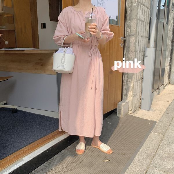 summer 2020 pink lace up v-neck sweet mid dress cotton linen cotton linen length dress oarbq, Black;gray
summer 2020 pink lace up v-neck sweet mid dress cotton linen cotton linen length dress oarbq, Black;gray