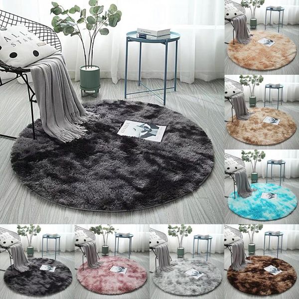 80/100/120/160cm thickened round carpet gradient colorful plush soft rug fur floor mat for living room bedroom home decoration
80/100/120/160cm thickened round carpet gradient colorful plush soft rug fur floor mat for living room bedroom home decoration
