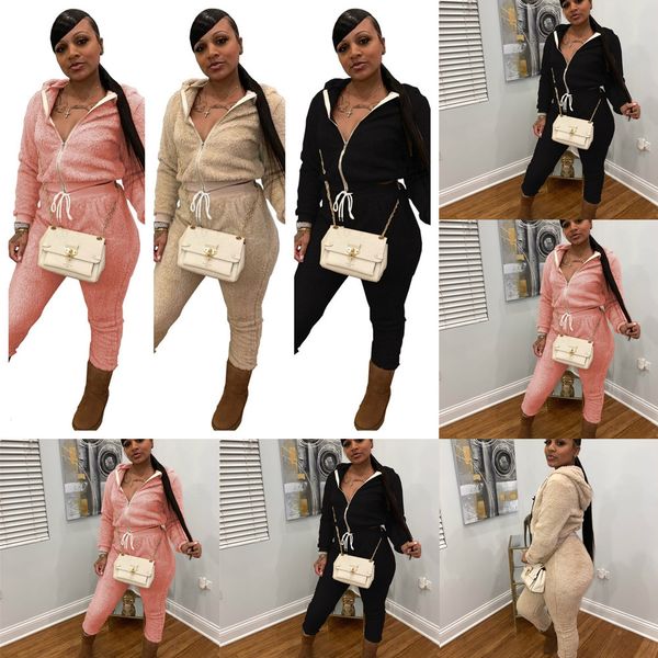 womens winter tracksuit double sided fleece hooded hoodies pants 2pcs sets sweatsuit jackets leggings outfits zip collar sports suit g11402, White
womens winter tracksuit double sided fleece hooded hoodies pants 2pcs sets sweatsuit jackets leggings outfits zip collar sports suit g11402, White