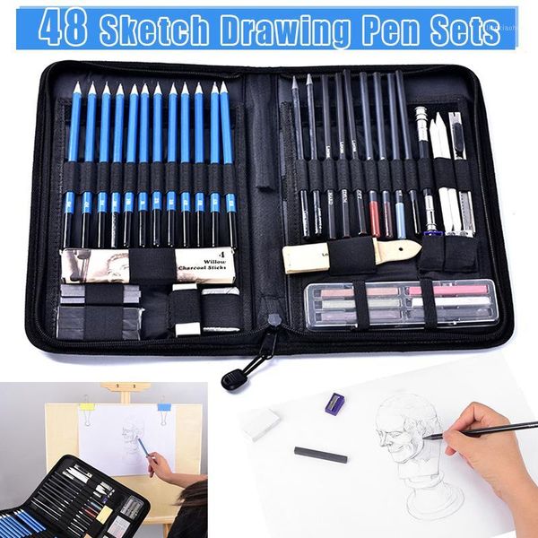 48pcs/set professional sketch drawing pencils kit with graphite charcoal pen lfx-ing1
48pcs/set professional sketch drawing pencils kit with graphite charcoal pen lfx-ing1