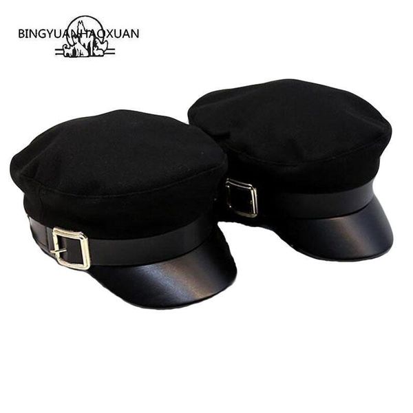 women black hats autumn winter fashion wool pu leather patchwork newsboy caps with belt female gorras, Blue;gray
women black hats autumn winter fashion wool pu leather patchwork newsboy caps with belt female gorras, Blue;gray