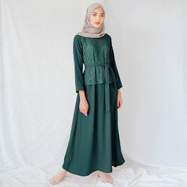 siskakia autumn 2020 new lace patchwork midi dress solid green muslim hijab dresses arabic turkey islamic women clothing belted1, Red
siskakia autumn 2020 new lace patchwork midi dress solid green muslim hijab dresses arabic turkey islamic women clothing belted1, Red