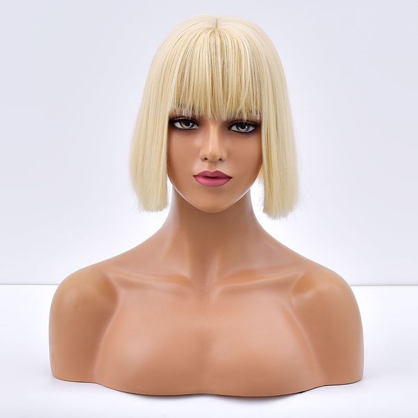 costume accessories blonde short straight bob daily hair synthetic wig for women with bangs cosplay natural heat resistant female fibre wavy, Silver
costume accessories blonde short straight bob daily hair synthetic wig for women with bangs cosplay natural heat resistant female fibre wavy, Silver