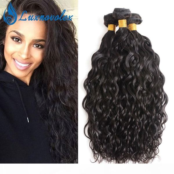 brazilian virgin hair water wave 3 bundles unprocessed brazilian human hair bundles 3pcs lot natural color dyeable hair extensions, Black
brazilian virgin hair water wave 3 bundles unprocessed brazilian human hair bundles 3pcs lot natural color dyeable hair extensions, Black