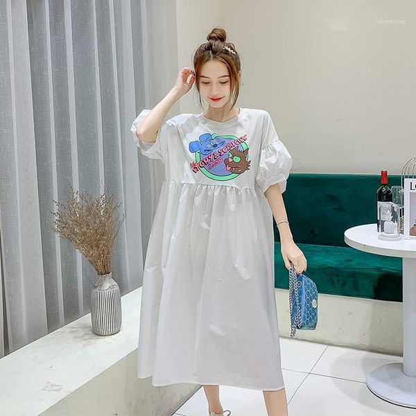 817# maternity clothes summer cotton o neck fashion short sleeve loose stylish dress for pregnant women mom dress1, White
817# maternity clothes summer cotton o neck fashion short sleeve loose stylish dress for pregnant women mom dress1, White