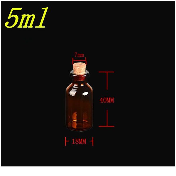18*40*7mm 5ml mini brown glass jars with cork empty tiny glass jars gift 5ml glass bottles vials 100pcs bbydro
18*40*7mm 5ml mini brown glass jars with cork empty tiny glass jars gift 5ml glass bottles vials 100pcs bbydro