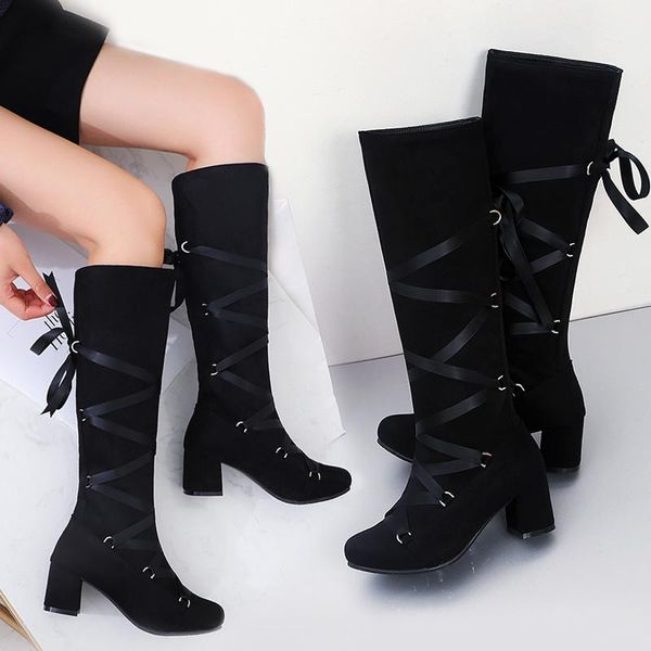 boots nasbavi 2021 fashion female women suede leather comfortable winter cross-tied knee-high long boot, Black
boots nasbavi 2021 fashion female women suede leather comfortable winter cross-tied knee-high long boot, Black