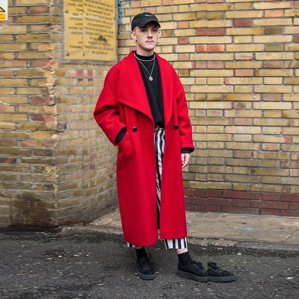 coat youth autumn and winter lapel long korean casual red double-breasted men's woolen coat trench1, Black
coat youth autumn and winter lapel long korean casual red double-breasted men's woolen coat trench1, Black