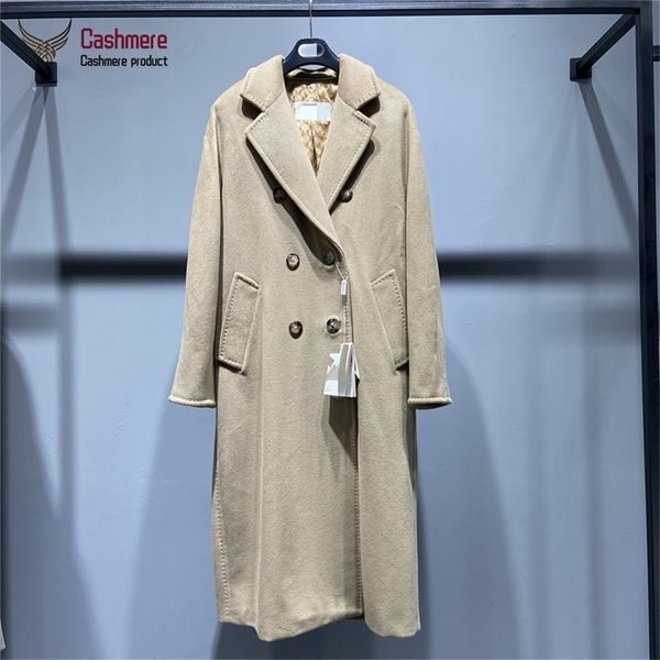 women winter cashmere long wool high-end classic double-breasted black red coat female 101801 201215
women winter cashmere long wool high-end classic double-breasted black red coat female 101801 201215