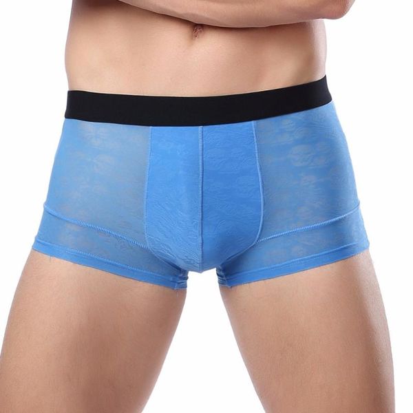 underpants seamless boxer men fashion men's bamboo fiber modal pants underwear underpant mesh, Black;white 
underpants seamless boxer men fashion men's bamboo fiber modal pants underwear underpant mesh, Black;white