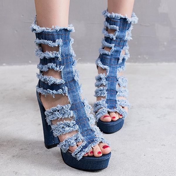 summer women boots denim peep toe super high heels solid mid calf platform rubber zipper ladies wedding shoes zapatos mujer, Black
summer women boots denim peep toe super high heels solid mid calf platform rubber zipper ladies wedding shoes zapatos mujer, Black