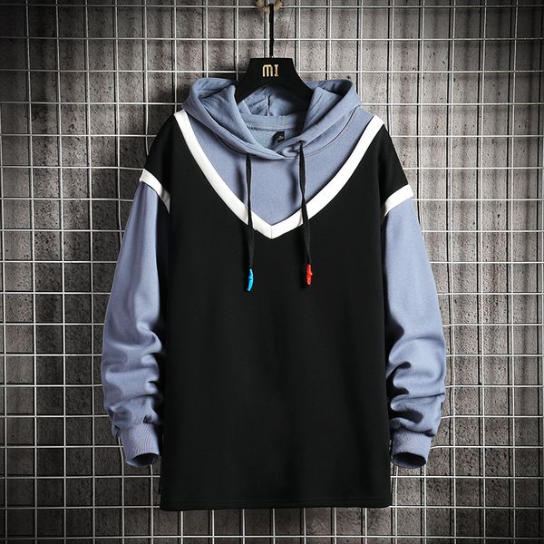 мужчины с капюшоном толстовки man 2020 осень лоскутная толстовка японский streetwear вскользь серый hoodie mens толстовки одежда, Black
мужчины с капюшоном толстовки man 2020 осень лоскутная толстовка японский streetwear вскользь серый hoodie mens толстовки одежда, Black