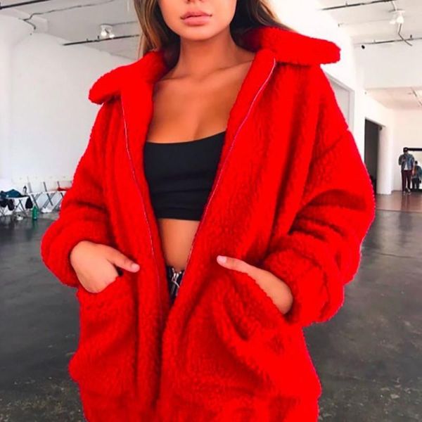 women casual coat autumn and winter new arrive style lamb wool camel coat soft plush cotton leather ship, Black
women casual coat autumn and winter new arrive style lamb wool camel coat soft plush cotton leather ship, Black