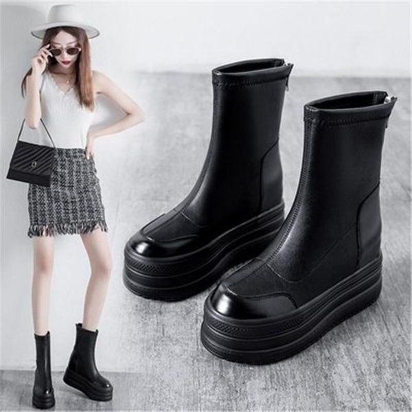 boots autumn winter patent leather ankle women back zip chunky platform woman thick sole height increasing shoes black
boots autumn winter patent leather ankle women back zip chunky platform woman thick sole height increasing shoes black