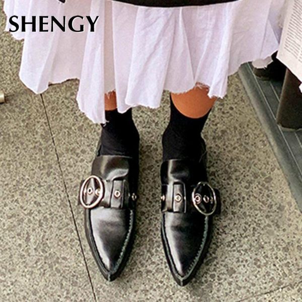 2021 luxury women pointed toe ring belt loafers slip-on casual officical elegance footwear ladies sandals, Black
2021 luxury women pointed toe ring belt loafers slip-on casual officical elegance footwear ladies sandals, Black