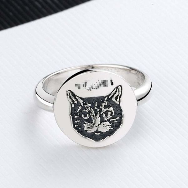 925 sterling silverjapanese-korean fashion brand rig silver lovners men british-style vintage old ring cat head ring
925 sterling silverjapanese-korean fashion brand rig silver lovners men british-style vintage old ring cat head ring
