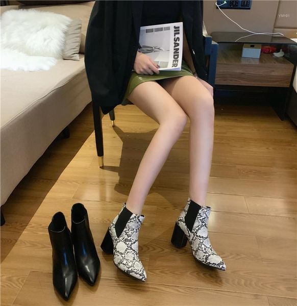 boots fashion women pointed toe block high heels slip on ankle snake printed elastic short party shoes1, Black
boots fashion women pointed toe block high heels slip on ankle snake printed elastic short party shoes1, Black