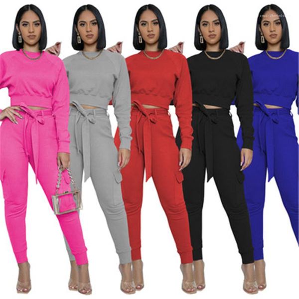 шея короткая tops двойной карман брюк костюмы дизайнера женщина осень новый тонкий костюмы с талии rope женщины комплекты мода длинные рукав, Gray
шея короткая tops двойной карман брюк костюмы дизайнера женщина осень новый тонкий костюмы с талии rope женщины комплекты мода длинные рукав, Gray