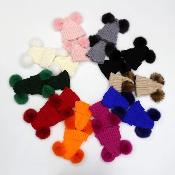 Parent-Child Winter Beanie Hats Janefur Wholesale Fashion Warm Cap Real Fur Pompom Kids Acrylic Knitted Gorros, Blue;gray
Parent-Child Winter Beanie Hats Janefur Wholesale Fashion Warm Cap Real Fur Pompom Kids Acrylic Knitted Gorros, Blue;gray