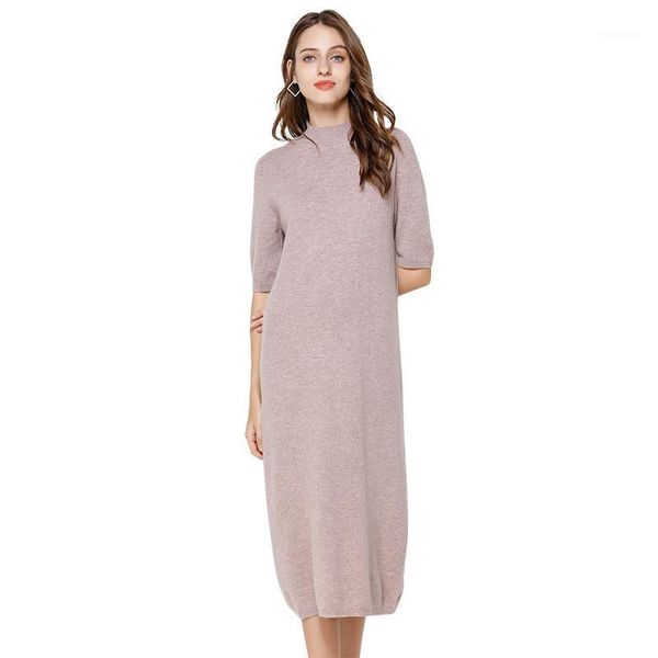 2021 new autumn and winter long dress soft feminine with long 100% cashmere sweater elegant female o-neck knitted pullovers1, White;black
2021 new autumn and winter long dress soft feminine with long 100% cashmere sweater elegant female o-neck knitted pullovers1, White;black