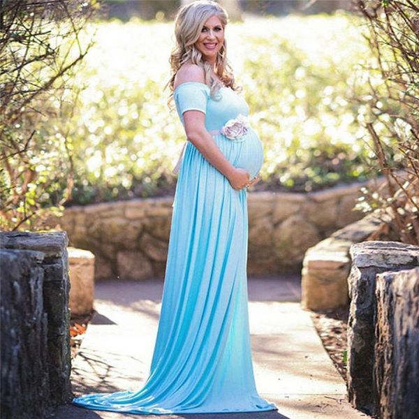 womens maternity lace dress off shoulder short sleeve pregnant pgraphy props maxi gown m091, White
womens maternity lace dress off shoulder short sleeve pregnant pgraphy props maxi gown m091, White