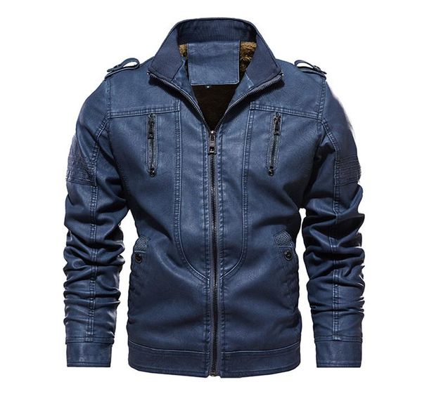 men's pu new zipper slim fits leather jackets male casual solid turndown collar coat brand clothing j6t756, Black
men's pu new zipper slim fits leather jackets male casual solid turndown collar coat brand clothing j6t756, Black