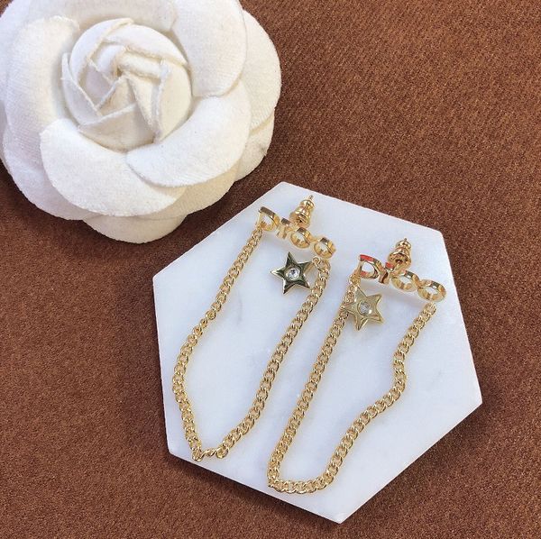 european and american fashion personality letter star single diamond fashion earrings temperament jewelry women earrings, Golden
european and american fashion personality letter star single diamond fashion earrings temperament jewelry women earrings, Golden