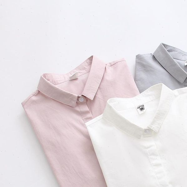 women white blouse office shirt summer autumn cotton long sleeve pink grey wear ladies female shirt solid color
women white blouse office shirt summer autumn cotton long sleeve pink grey wear ladies female shirt solid color