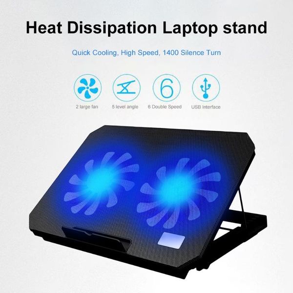 lapcooler cooling pad 2 usb ports and two cooling fan adjustable speed notebook stand for 12-17inch
lapcooler cooling pad 2 usb ports and two cooling fan adjustable speed notebook stand for 12-17inch