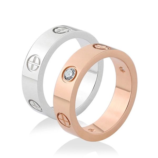 gold screw rings zircon stainless steel wedding ring women jewelry with stone with original box, Silver
gold screw rings zircon stainless steel wedding ring women jewelry with stone with original box, Silver
