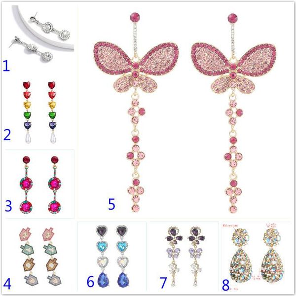 8styles 2021 new statement butterfly flower rhinestone heart earring trendy jewelry long crystal tassel earrings for women gift, Golden;silver
8styles 2021 new statement butterfly flower rhinestone heart earring trendy jewelry long crystal tassel earrings for women gift, Golden;silver
