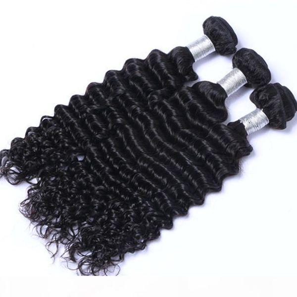 deep wave brazilian human hair weaves 100% unprocessed human hair extensions 3bundles brazilian human hair weave bundles, Black
deep wave brazilian human hair weaves 100% unprocessed human hair extensions 3bundles brazilian human hair weave bundles, Black