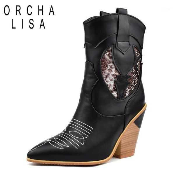 boots orcha lisa cowboy ankle for women pointed toe square thick heels slip-on leopard print pu big size 40-46 brown red blue1, Black
boots orcha lisa cowboy ankle for women pointed toe square thick heels slip-on leopard print pu big size 40-46 brown red blue1, Black