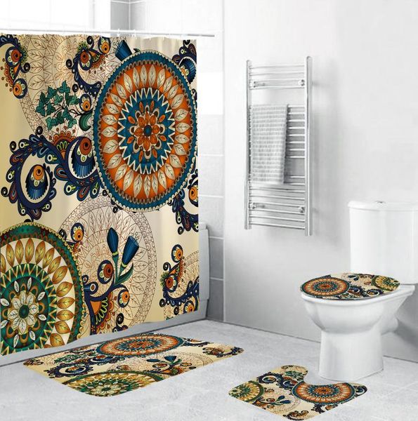 2020 waterproof bohemian printed pattern shower curtain pedestal rug lid toilet cover mat bath mat set bathroom curtains
2020 waterproof bohemian printed pattern shower curtain pedestal rug lid toilet cover mat bath mat set bathroom curtains