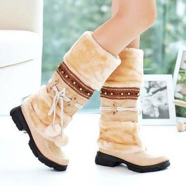 beautiful women mid calf boots winter warm tassel plush shoes women snow boots fringe ladies creepers block heels botes mujer t200104, Black
beautiful women mid calf boots winter warm tassel plush shoes women snow boots fringe ladies creepers block heels botes mujer t200104, Black