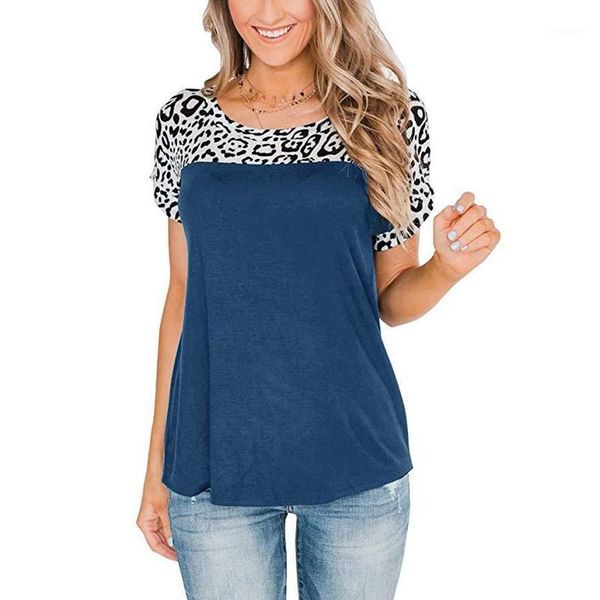 leopard print stitching short sleeved loose women's t shirt summer new casual hit color black street hipster lady tees s-2xl1, White
leopard print stitching short sleeved loose women's t shirt summer new casual hit color black street hipster lady tees s-2xl1, White