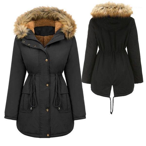 women winter thicken warm coat female autumn hooded cotton fur plus size basic jacket outerwear slim long ladies1, Black
women winter thicken warm coat female autumn hooded cotton fur plus size basic jacket outerwear slim long ladies1, Black
