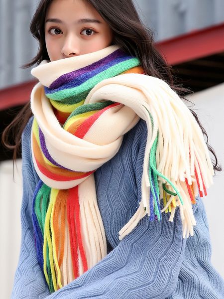 rainbow scarf женщины осень корейский версия универсальный студенческий шаль имитация кашемира семь цвет зима утолщенная теплый шейный, Blue;gray
rainbow scarf женщины осень корейский версия универсальный студенческий шаль имитация кашемира семь цвет зима утолщенная теплый шейный, Blue;gray