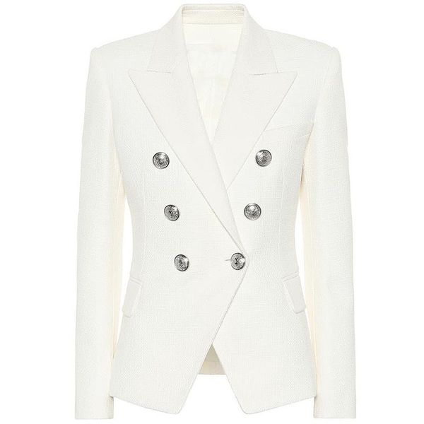 2020 classic designer blazer women's double breasted metal lion silver buttons blazer jacket plus size s-xxl, White;black
2020 classic designer blazer women's double breasted metal lion silver buttons blazer jacket plus size s-xxl, White;black