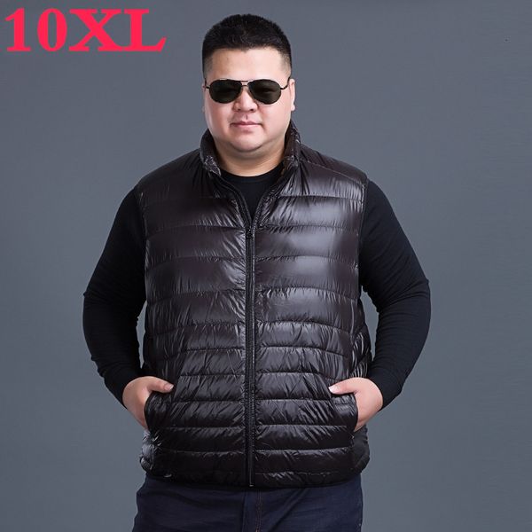 10xl fashion vest ultra light down jacket vest sleeveless and collarless for men casual coat male duck down jacket for winter 201114, Black;white
10xl fashion vest ultra light down jacket vest sleeveless and collarless for men casual coat male duck down jacket for winter 201114, Black;white