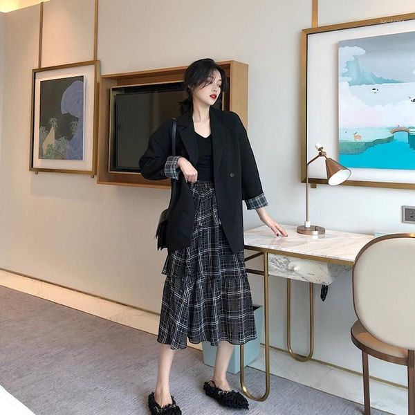 office ladies winter wool casual thin blazers elegant suit coat tweed women blazers female 2020 slim long blazer for women s02091, White;black
office ladies winter wool casual thin blazers elegant suit coat tweed women blazers female 2020 slim long blazer for women s02091, White;black