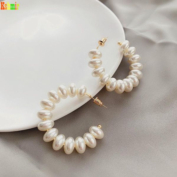 kshmir 2021 pearl earring female retro female simple metal earrings geometric fashion design earrings big ear ring, Silver
kshmir 2021 pearl earring female retro female simple metal earrings geometric fashion design earrings big ear ring, Silver